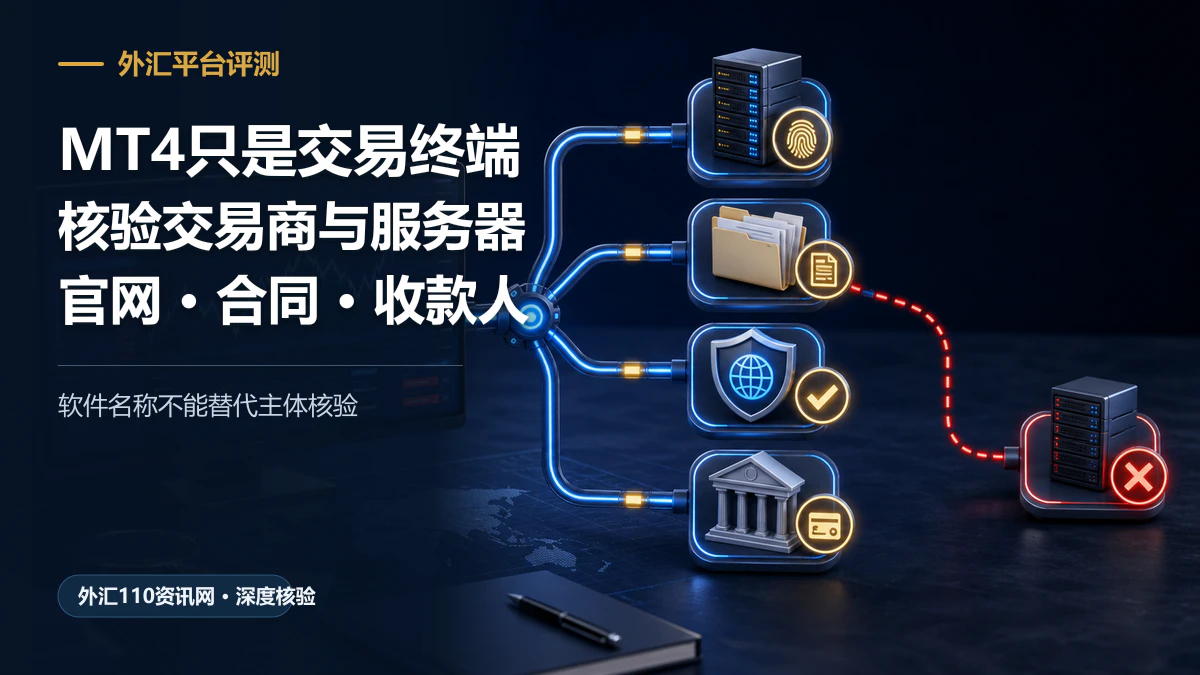 MT4交易终端与服务器、法律实体、官网域名和收款主体的核验链