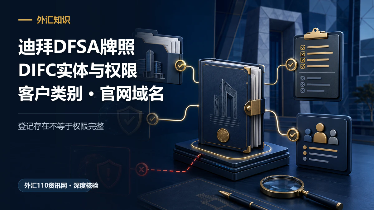 迪拜DFSA公开登记与DIFC法律实体、许可活动、客户类别和官网域名核验