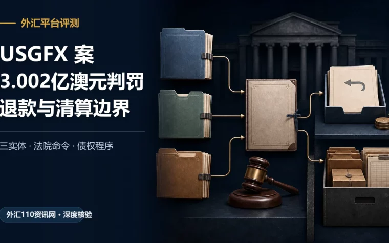USGFX案件三家法律实体汇入法院判决，并分流至退款令与清算债权程序示意图