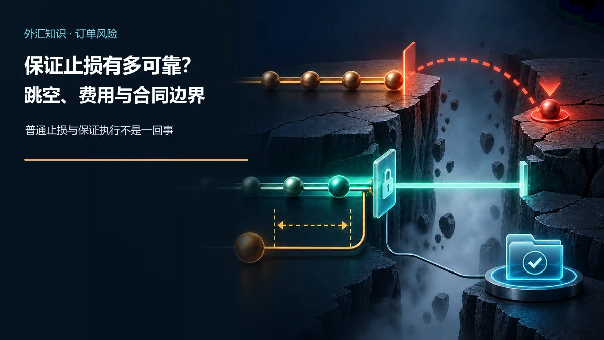 普通止损在价格跳空后进入下一成交闸门，保证止损以锁定价格桥跨越缺口并连接额外费用和合同限制